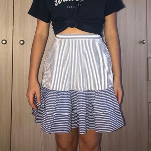Adorable Jcrew pinstripe skirt! New with tags!!